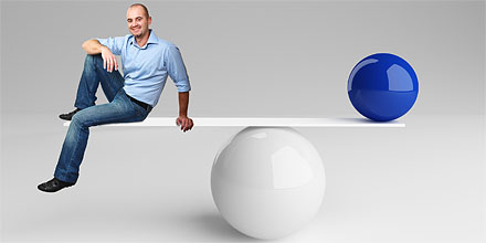 Abbildung: Balance zwischen Kosten und Produkt